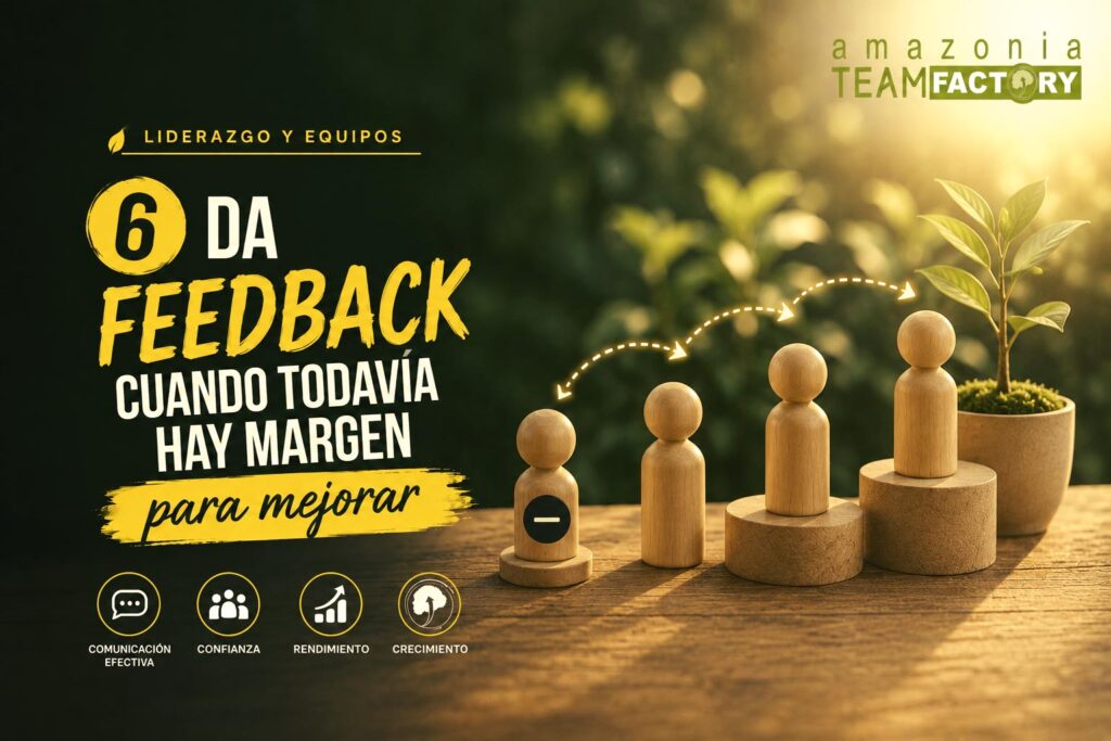 Imagen que representa el concepto de que el feedback constructivo se debe dar cuando aun hay margen para mejorar.